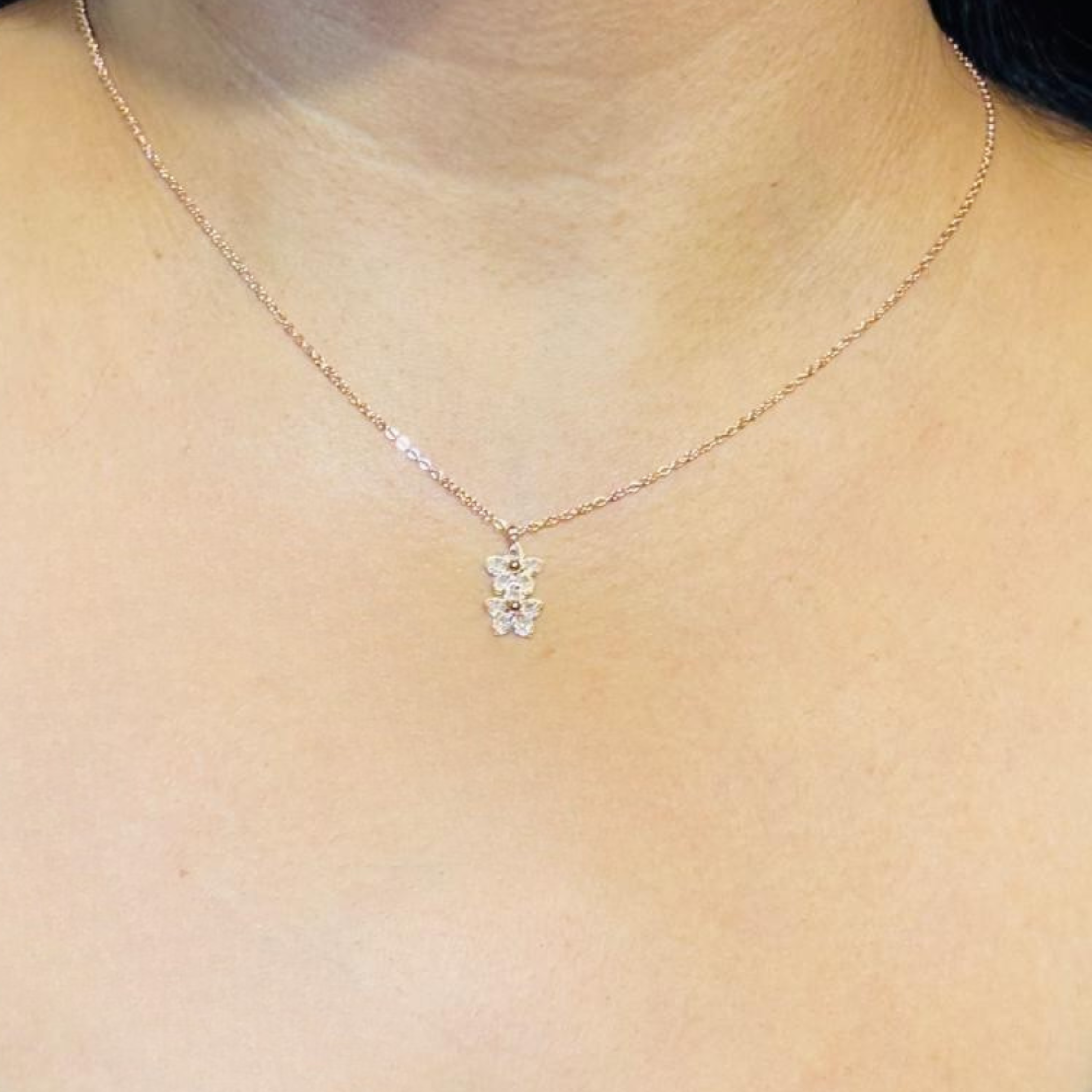 Dewdrop Blossom Diamond Pendant